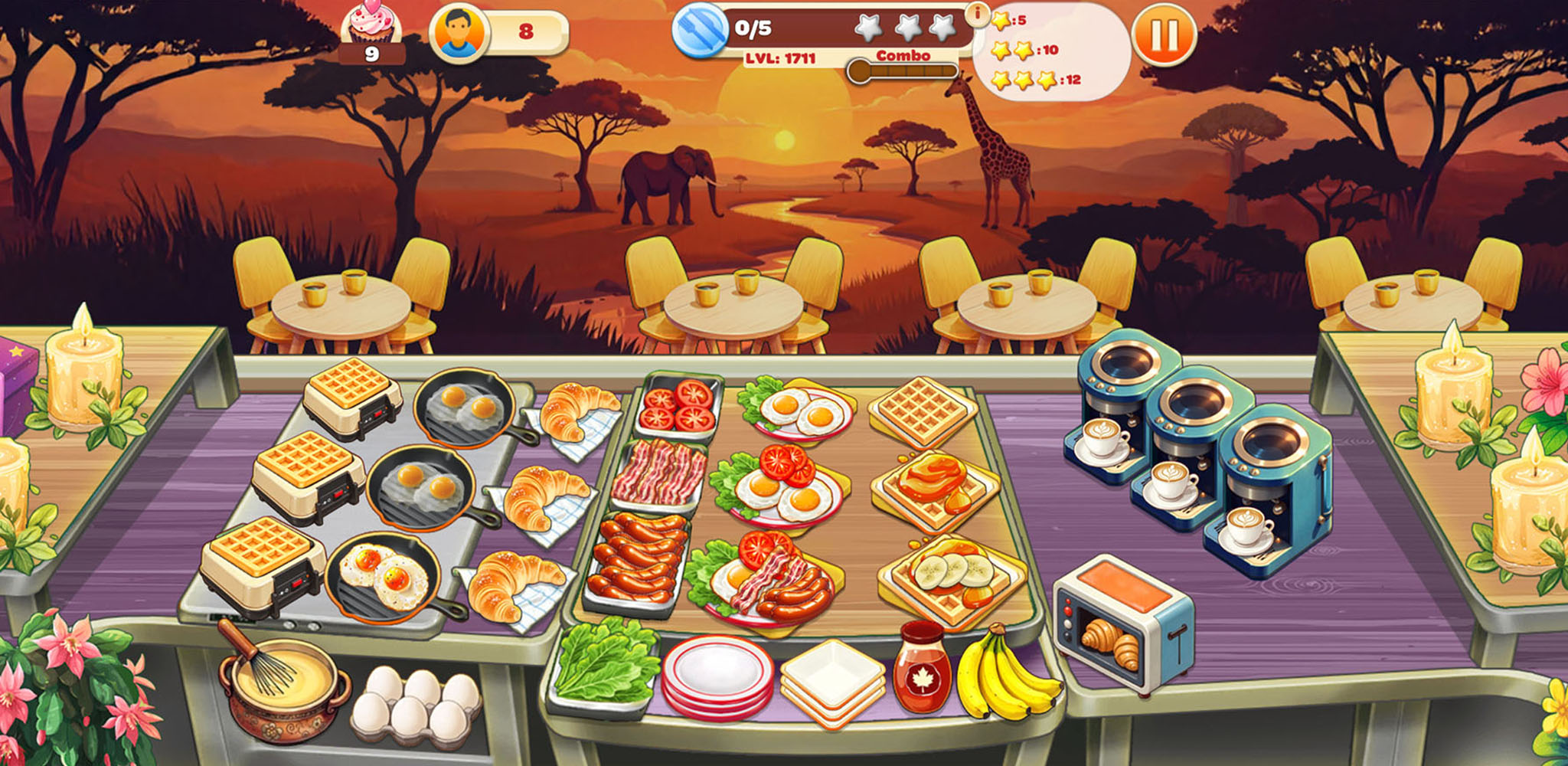 African Safari world in Cooking Mastery